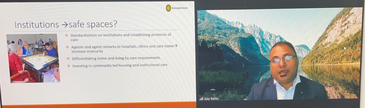 ajbailey24's tweet photo. Are homes and institutions safe spaces for older adults ? Speaking today at the World Elder Abuse Awareness Day webinar organised by the Heritage Foundation India in collaboration key academic institutes in India with nearly 300 participants! #endabuse #inclusivecites #ageing https://t.co/p6Dn0yQXo6