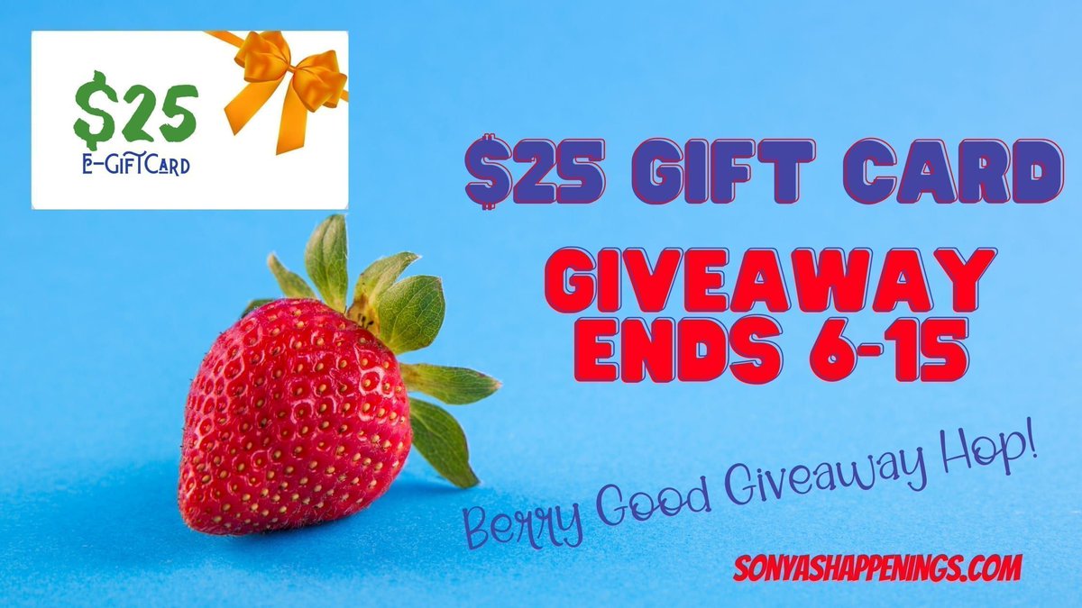 celebratehavfun's tweet photo. ***Hurry Ends Tonight***Enter to #win a $25 #giftcard in the Berry Good #Giveawayhop - #winagiftcard #giftcardgiveaway https://t.co/pGN5HedcHl #chancetowin #mombloggiveaway #bloggerhop #bloghop #legitgiveaway #dailyentries https://t.co/YOCxPQZPDv