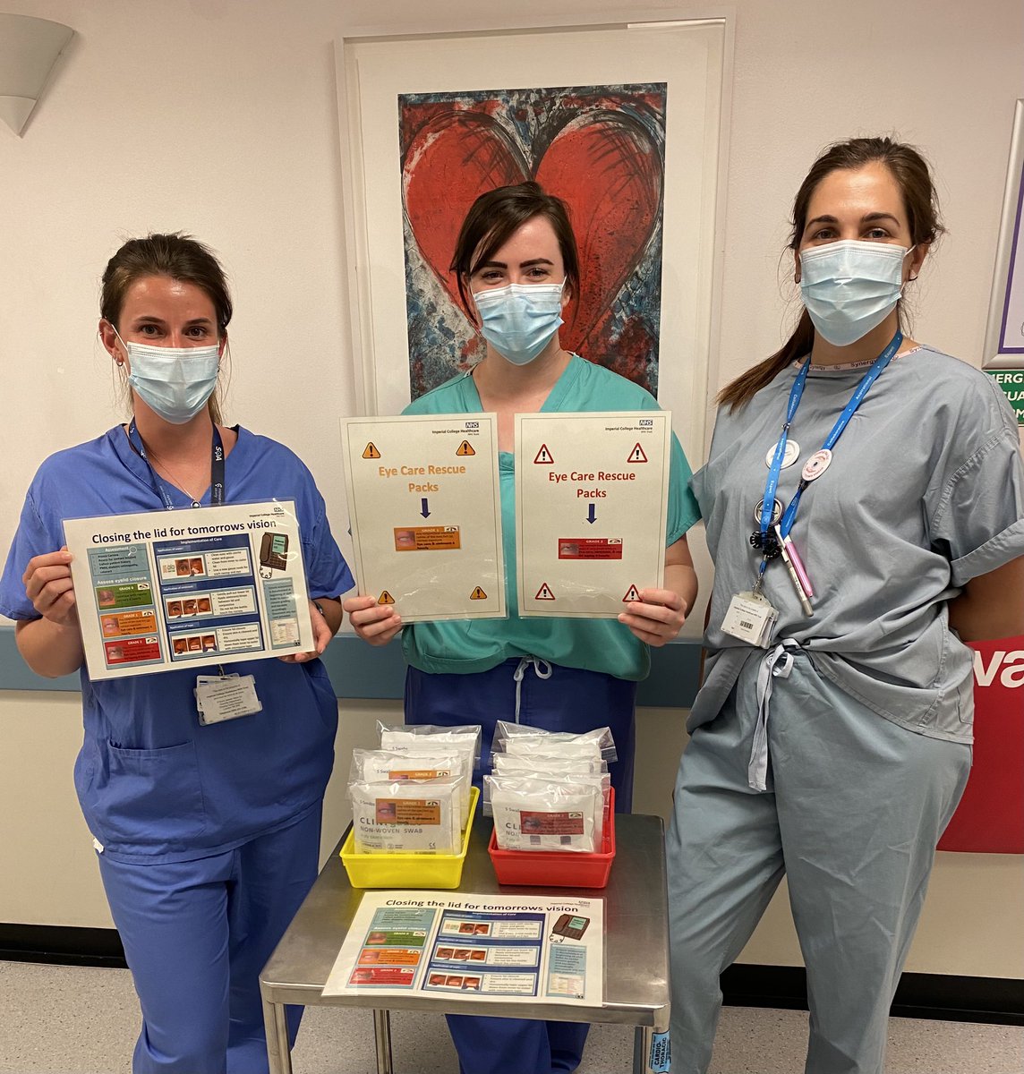 👁 Care link nurses rolling out the Nurse led Eye Care Protocol in Intensive Care @ImperialNHS. Looking forward to seeing this expand across site. #eyecarematters @imogenstringer @CaoimheIcu @imperialqi @Imperialpeople @cleonvillapalos @lindsbenj @BACCNUK