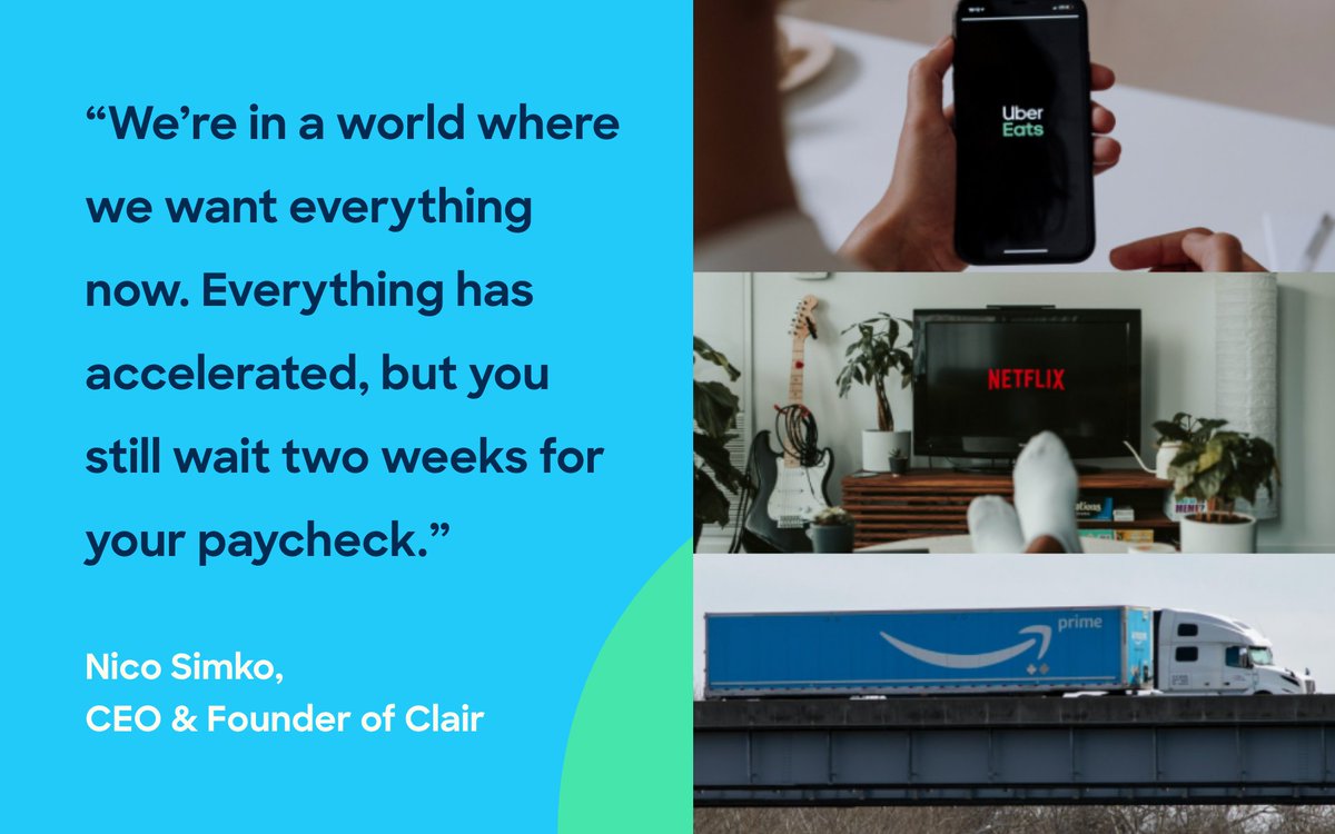 getclair's tweet image. Clair CEO @nicosimko joins Bill Banham on @TheHRGazette's HRChat podcast to explore how Clair’s technology decreases the need to take out high-interest #paydayloans or pay #overdraftfees just to get by.

Listen to this and more in this episode of HRChat: bit.ly/35puyn2