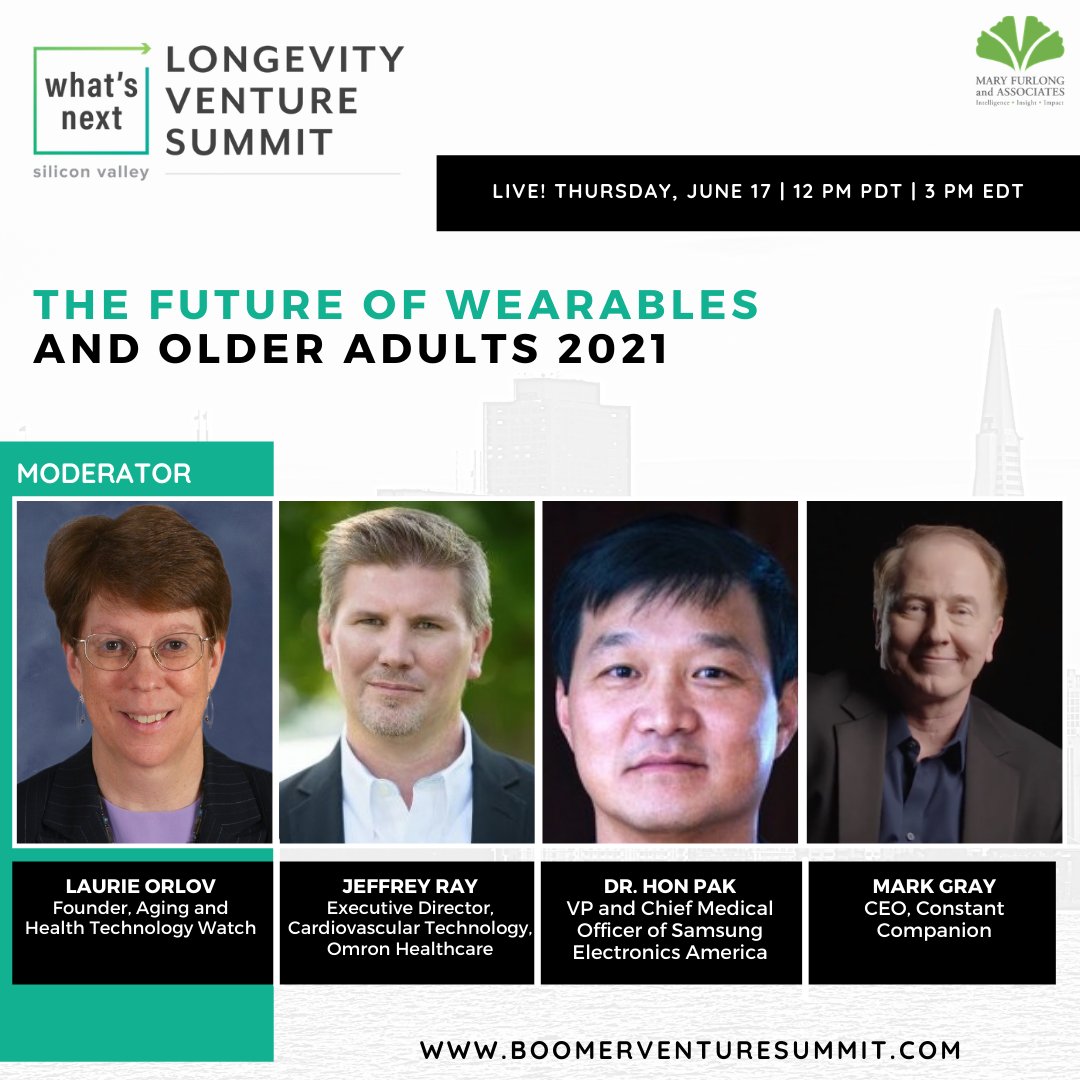 This session explores the growth of the wearables market (a $111 billion industry) and its meaning for older adults. What is the adoption level for the 65+ population now and what innovations will matter in the future? eventbrite.com/e/143645821519…