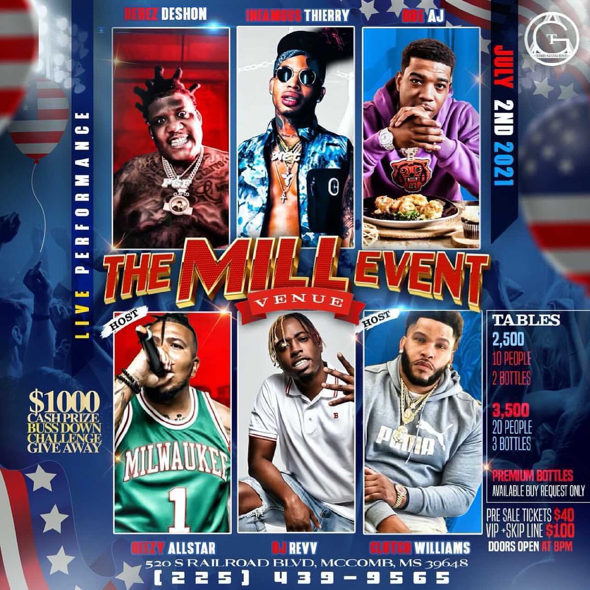 Infamous_225's tweet photo. @imxamillya 4TH OF JULY 🇺🇸 KICK OFF @timegang JULY 2ND it’s a movie in McComb Mississippi @ The Mill Event Center @derezdeshon @infamous225_ @idomhy_shyt WE TOOK THE HARDER WAY! #TimeGang #Derezdeshon @geezyallstar @clutchwilliams_ #harderway #4thofjulyweekend #boosiebadazz https://t.co/TRRQhsCP3H