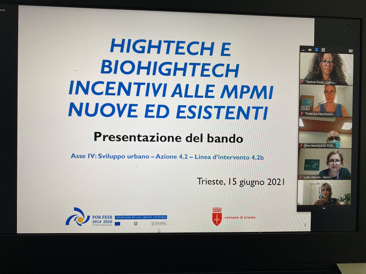 serenaTonel's tweet photo. 2 milioni per contributi a fondo perduto per micro, piccole e medie imprese di #Trieste dei settori #HighTech e #BioHighTech di nuovo insediamento o già esistenti, presentato oggi il bando di @ComunediTrieste e @regioneFVGit Domande dal 17/6 al 26/7: https://t.co/2ttOlsFRRr https://t.co/JcTWXTCDul