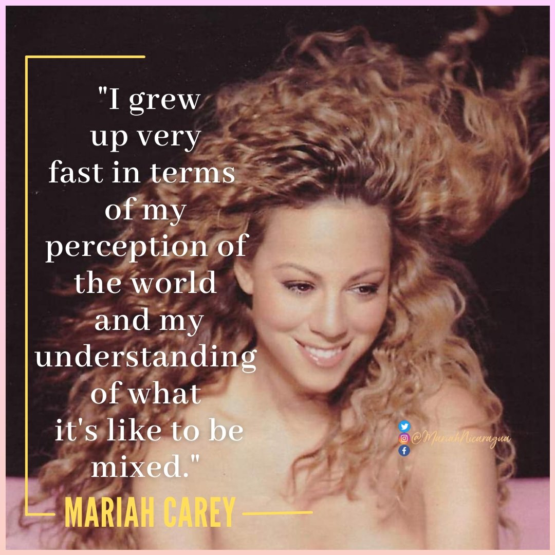 No1toinfinity's tweet photo. 🦋 #MariahQuotes 🦋

"I grew up very fast in terms of my perception of the world and my understanding of what it's like to be mixed" Mariah Carey 👇🏻.

https://t.co/uvxVc7MkG1 https://t.co/eNMpXScBTx