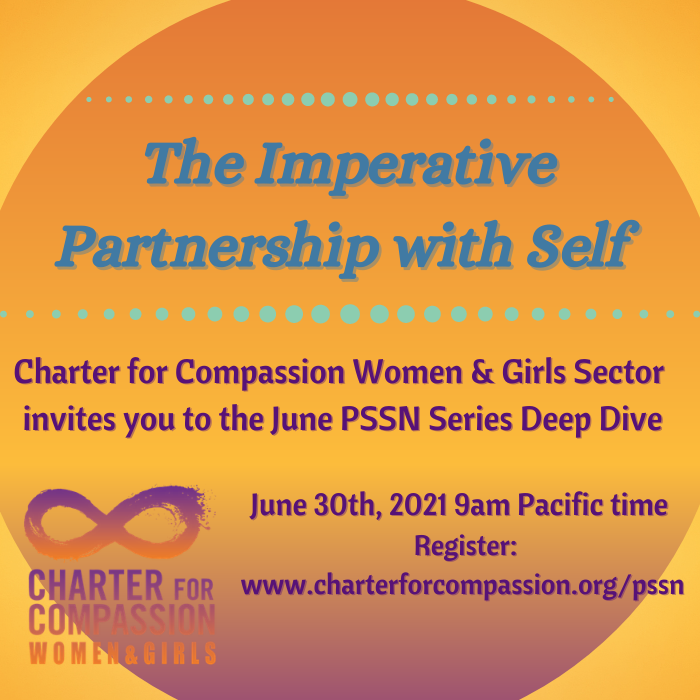 TheCharter's tweet photo. Our Women &amp; Girls sector invites you to their 4th event of PSSN Webinar series: The Imperative Partnership with Self. 
✨
TOMORROW! June 30 at 9 am PT/ 5 pm GMT. 
Register here: https://t.co/PKSe2bHM2w
♾
#Partnerism #Partnerships #genderpartnership #selflove #selfcare https://t.co/Abmn9gv1tJ