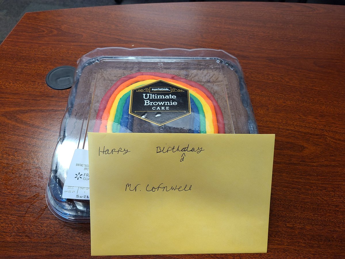 mrjoshcornwell's tweet photo. What an unexpected and thoughtful gesture from a recently graduated 8th grader! #d12connected #KindnessMatters https://t.co/QhBtoHLmNr