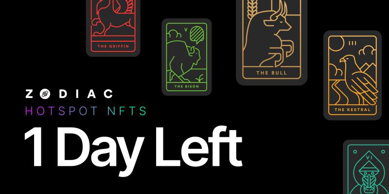 There are 24 hours left to get your bids in for the @Helium Zodiac collection on <a href="/metaplexNFT/">Metaplex Intern</a>! Get in on the action before time is up ⌛️: zodiac.helium.com.