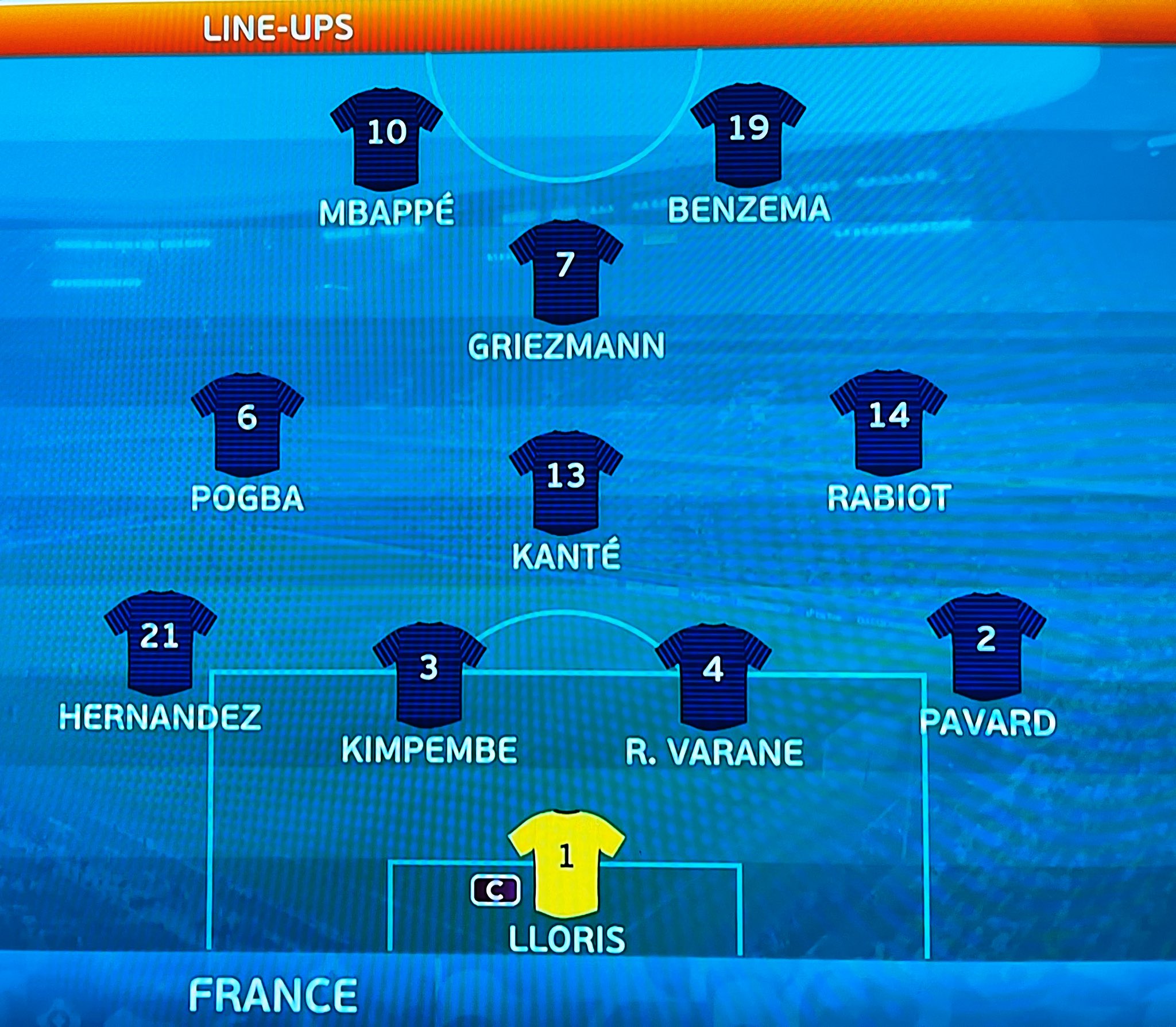 Gon フランスこのスタメン反則 Euro