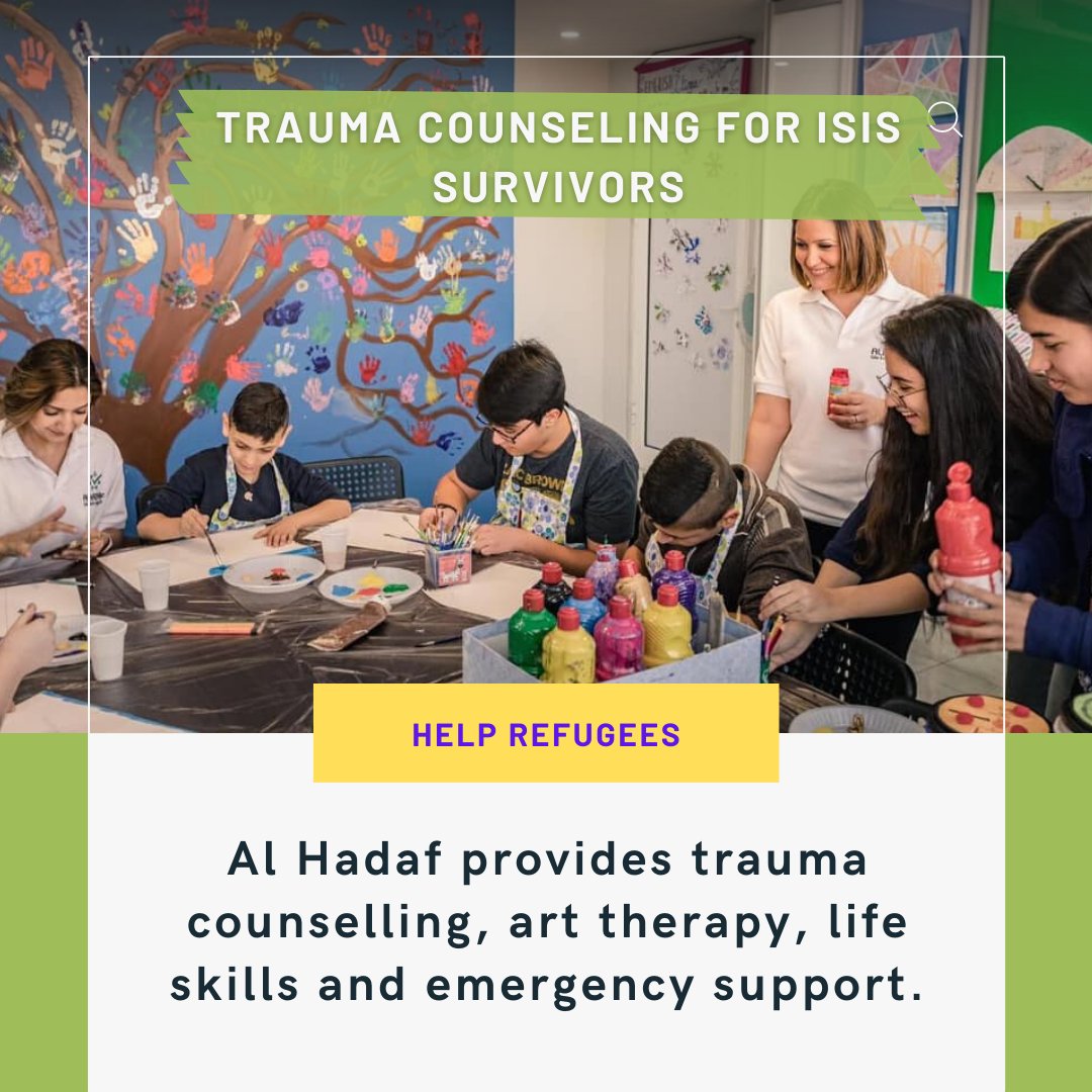 #Refugees from #Iraq who were escaping ISIS lost it all. 

Al Hadaf assists in different ways these refugees while they wait in #Jordan to be sponsored and move to a new country.

Vote today 👉🏼

ow.ly/f6cp50Fb32H

#kutoaorg #refugeecare #globaled #UNHCR #education #trauma