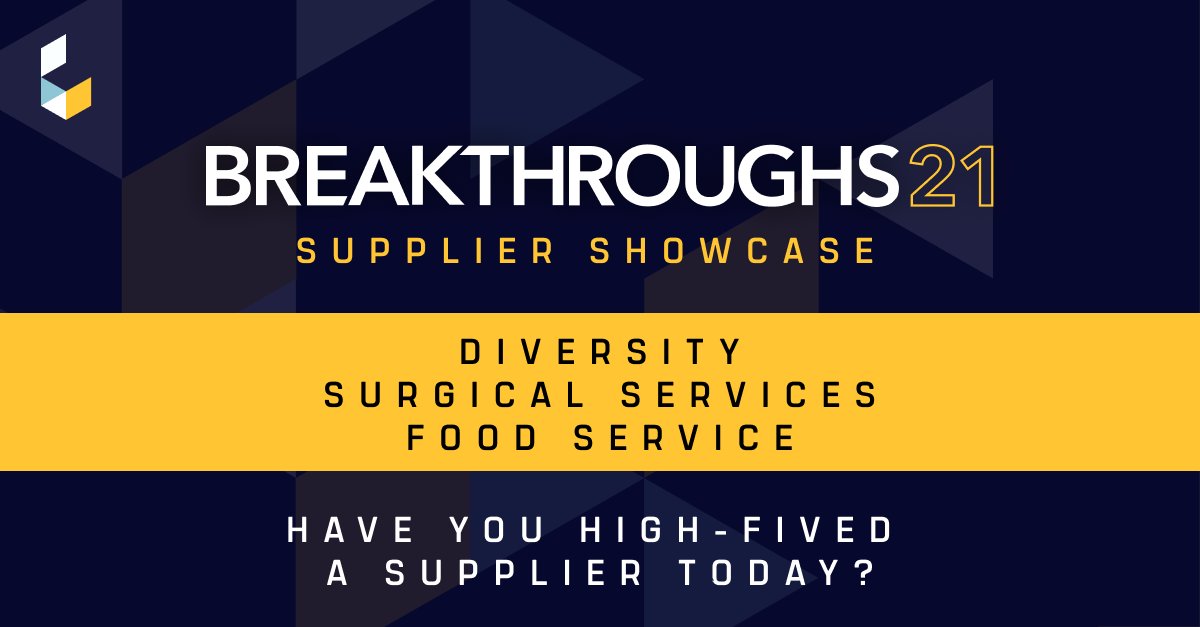 PremierHA's tweet image. Here’s your chance to connect with Premier’s leading suppliers! #Breakthroughs21