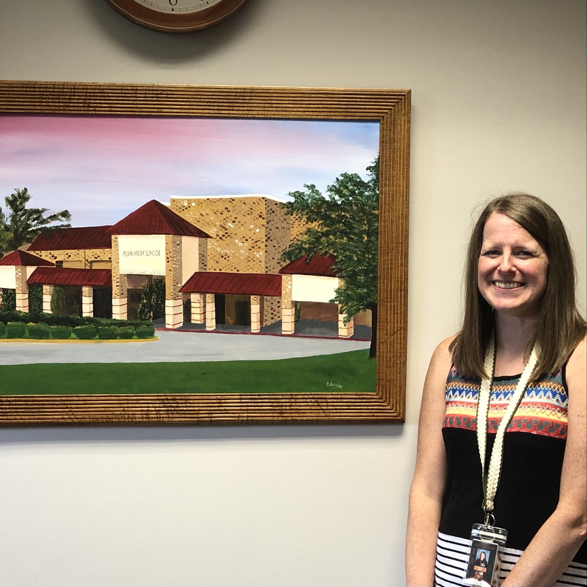 AlvinHSJackets's tweet photo. Congratulations to Ashley Miller as she takes a new job as a counselor at Clear Falls High School. We are so grateful for all you’ve done for our students here at AHS. Best wishes and much happiness! https://t.co/xSPhoWLylR