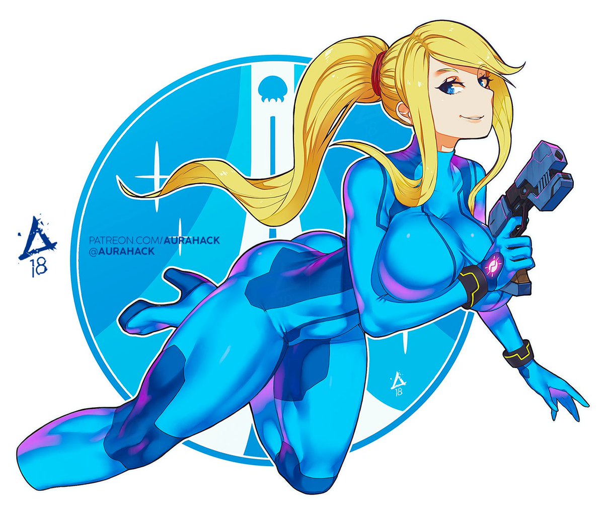 サムス・アラン 「new Metroid does not have ZSS in it but 」|Auraのイラスト
