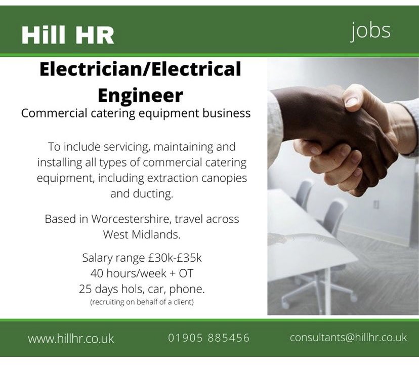 We’re #hiring for a client. #electrician #ElectricalEngineering #Worcestershire #uptonhour #westmidshour #manufacturinghour