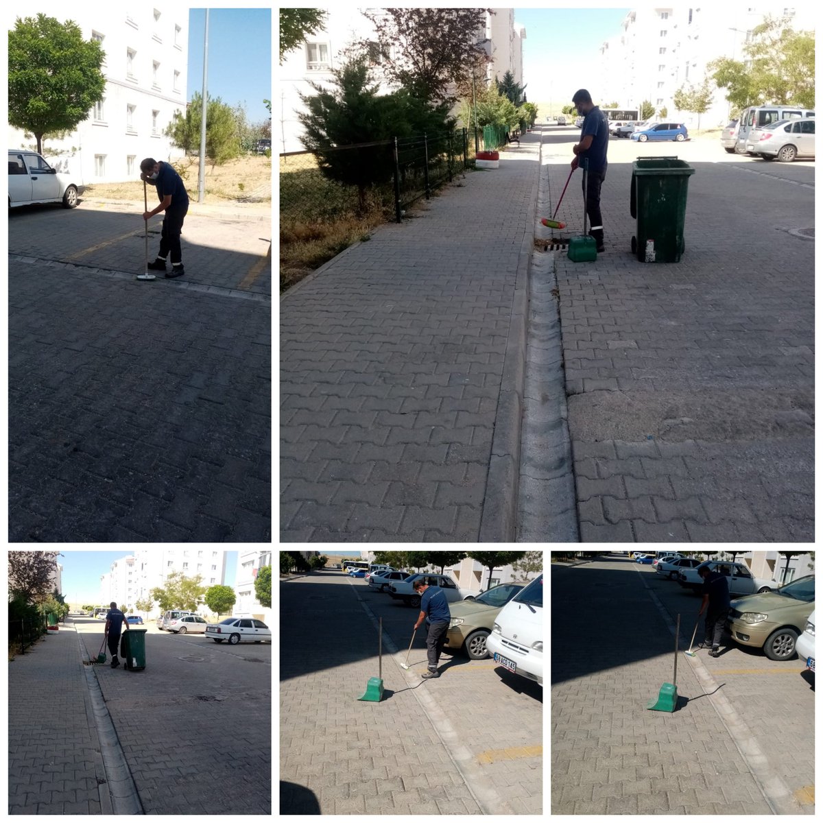 Sokakların mıntıkaları ve su oluklarının temizligi..