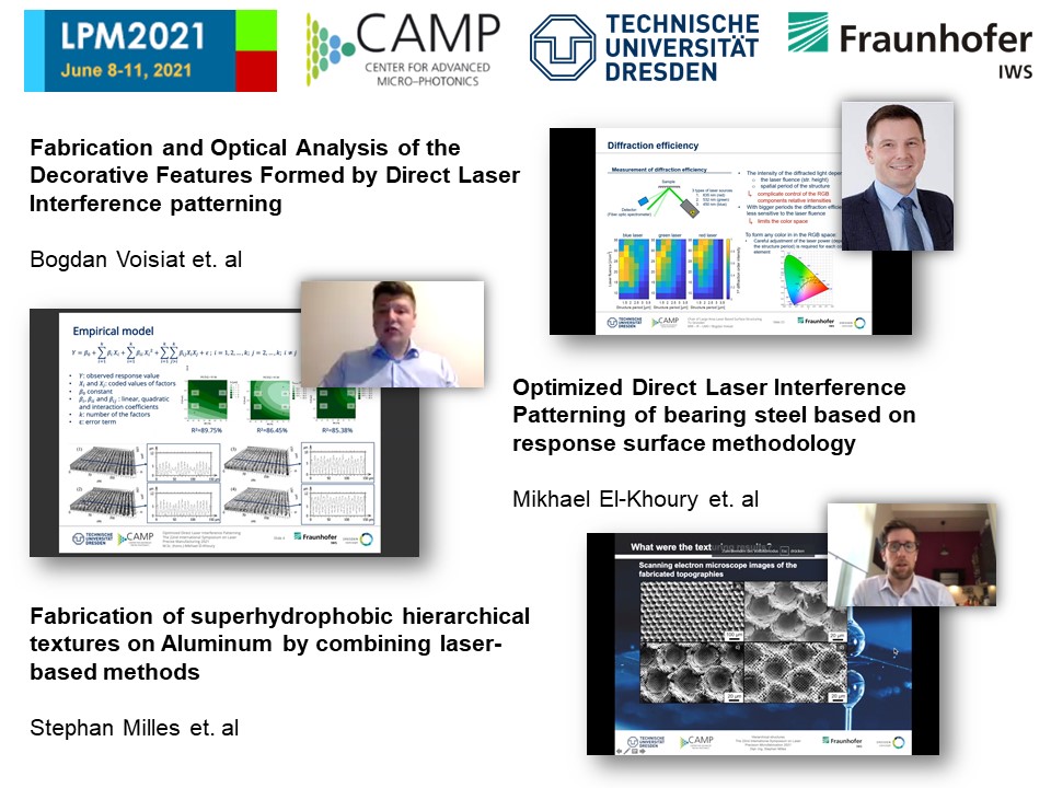AndresLasagni's tweet image. CAMP was at the LPM2021!
jlps.gr.jp/lpm/lpm2021/
#CAMPdresden #LPM2021 #SurfaceFunctionalization
@tudresden_de @FraunhoferIWS