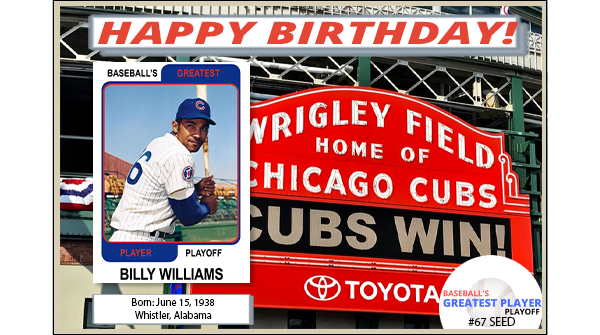 83 years young! Happy Birthday to Hall-of-Famer Billy Williams. 