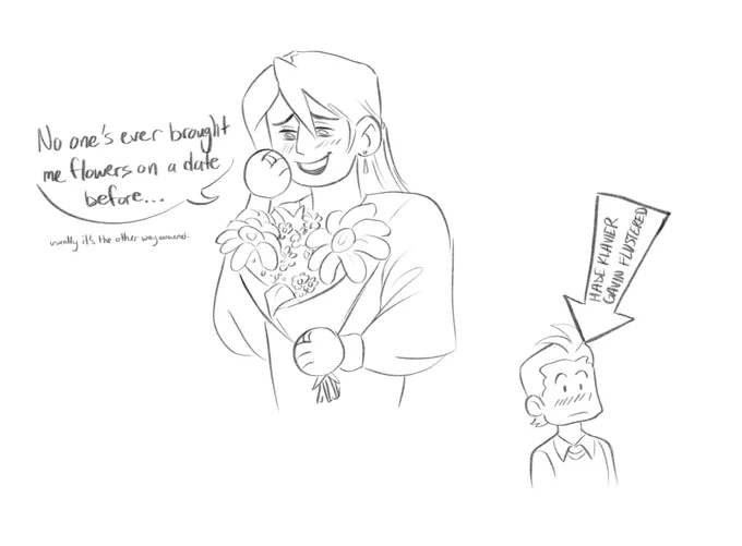 bonus based on my own hc that apollo is the first one to ever buy klavier flowers with romantic intent 