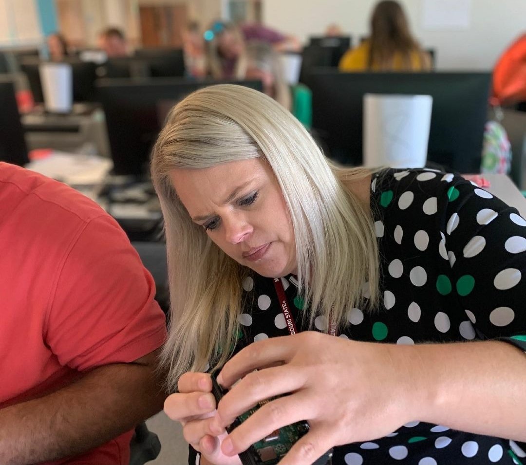 Attending the 2021 Coders Teacher Launch <a href="/MissouriState/">Missouri State</a>. We are having a blast learning how to bring coding back to <a href="/jtsdnixa/">JTSD</a>! #nixapublicschools #coding #education #edutwitter