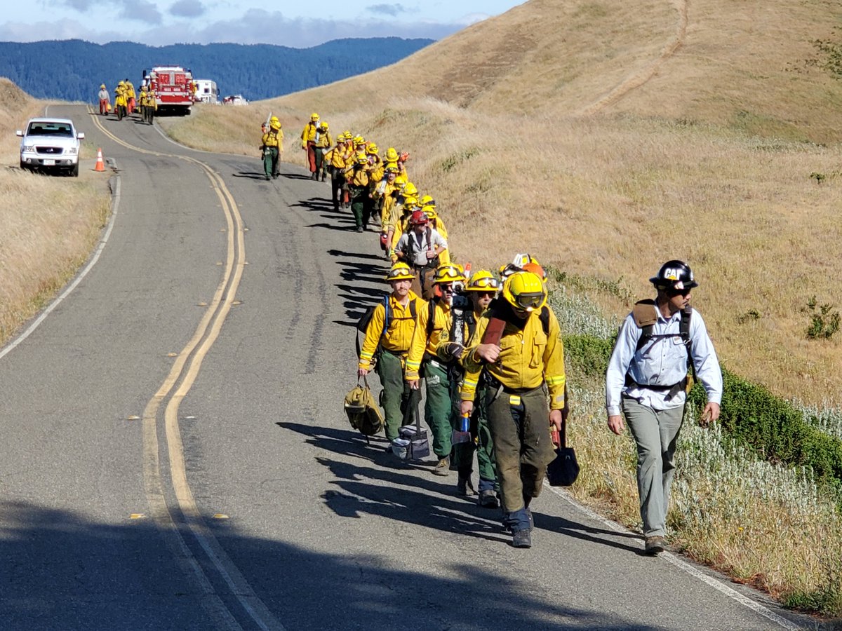 Rangers, seen here, completed their Fireline Safety Refresher Training in preparation for a possibly long fire season. 
Warm weather forecasted this week, #SaveWater by reducing irrigation so we can preserve our precious supply for when we need it most.  MarinWater.org/Conserve