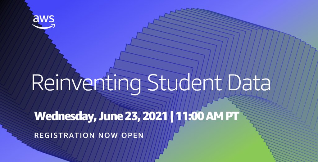 AWS_Edu's tweet photo. Did you realize your K-12 school's legacy data sets may not make sense anymore because education as we know it has changed? Join our 30-minute #AWSwebinar to learn best practices on leveraging data &amp; technology.

Registration: https://t.co/xuj7iHhDeA https://t.co/ERON7yesc7