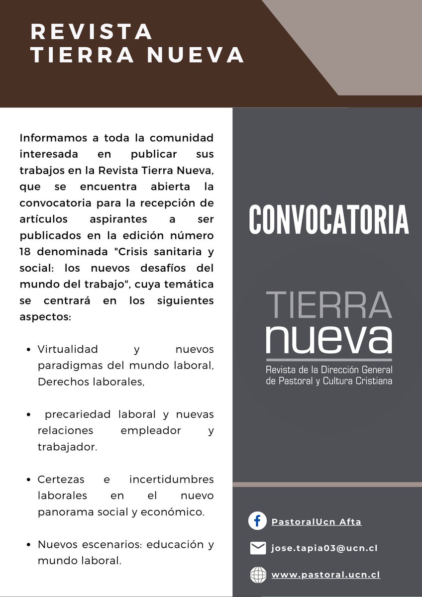 Bases e información al correo jose.tapia03@ucn.cl
<a href="/UCNorte/">Universidad Católica del Norte</a>
