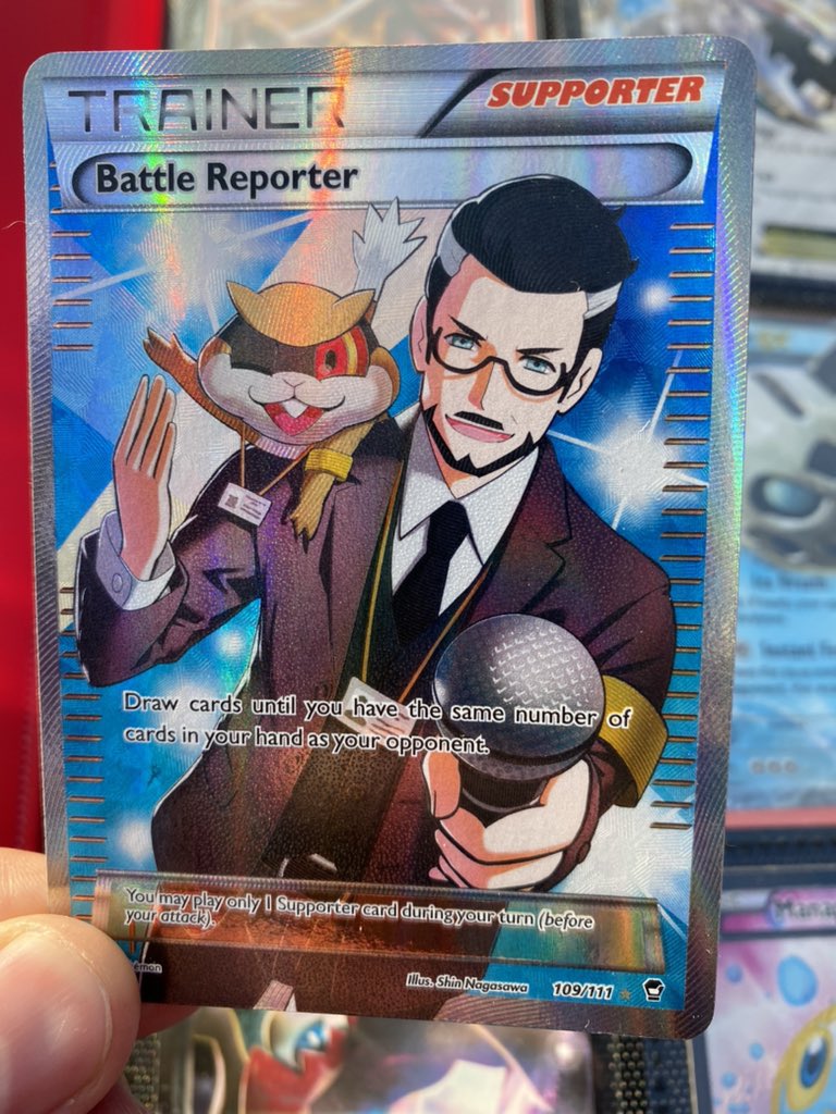 trainercotd's tweet image. The Trainer Card of the Day is the Battle Reporter!

Submitted by @JackCroxall