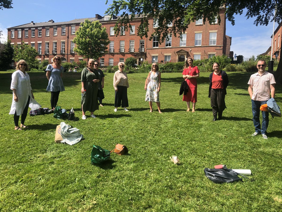 A final socially distanced managers meeting before we join respective Interventions Teams in separate divisions. Lots of reflection on what has been achieved and discussions about what the future holds. #CrackingTeam #Goodbyes ☀️