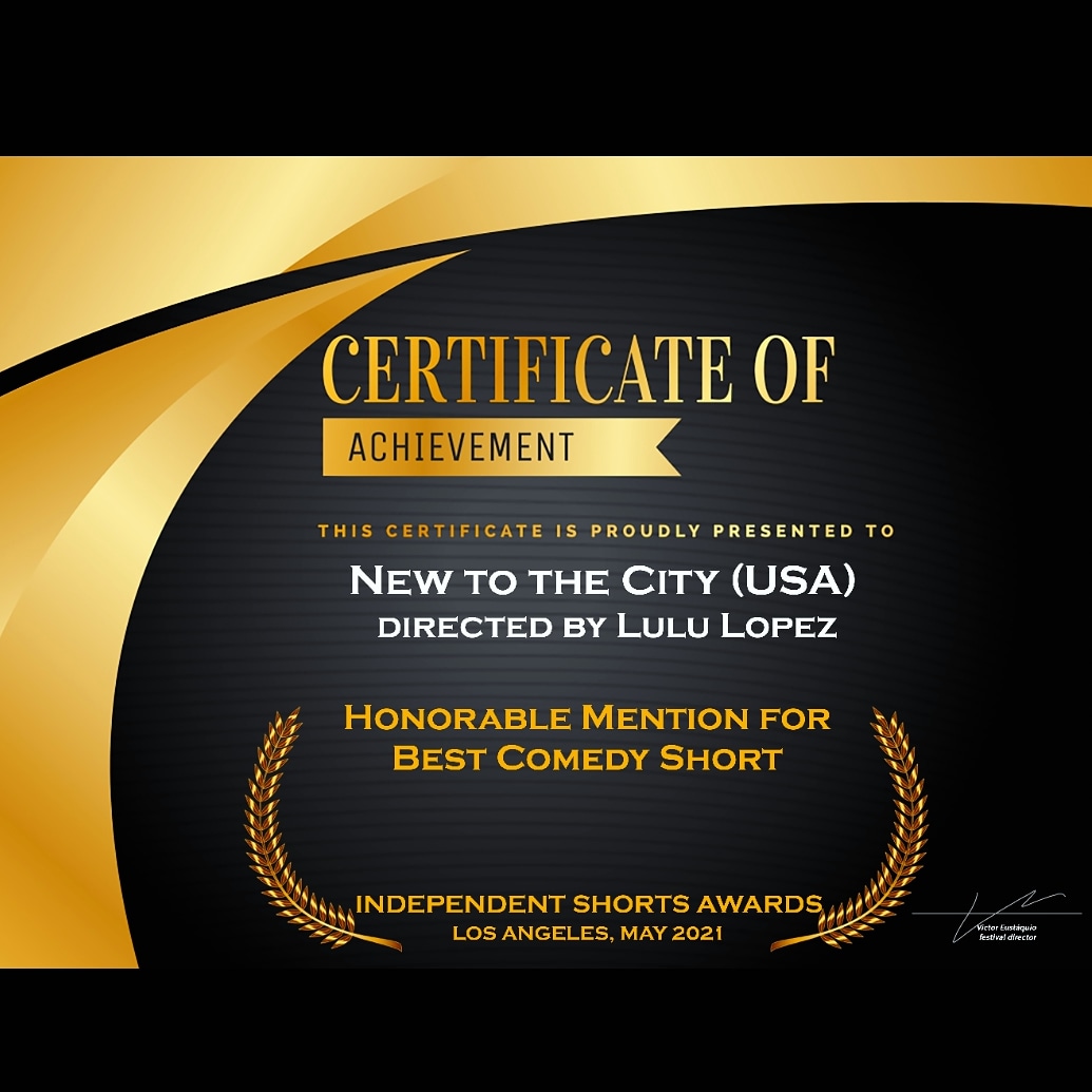 Thank you @independentshortsawards L.A for Giving My Baby "New to the City" Honorable Mention 🙏
Follow <a href="/dayaproductions/">Daya Singh Productions</a> for A Sneak Peek of The Trailer📽🎬. 
#director #femaledirector #actress #producer #writter #newtothecity #trailer  #netflix #award #filmfestival #show