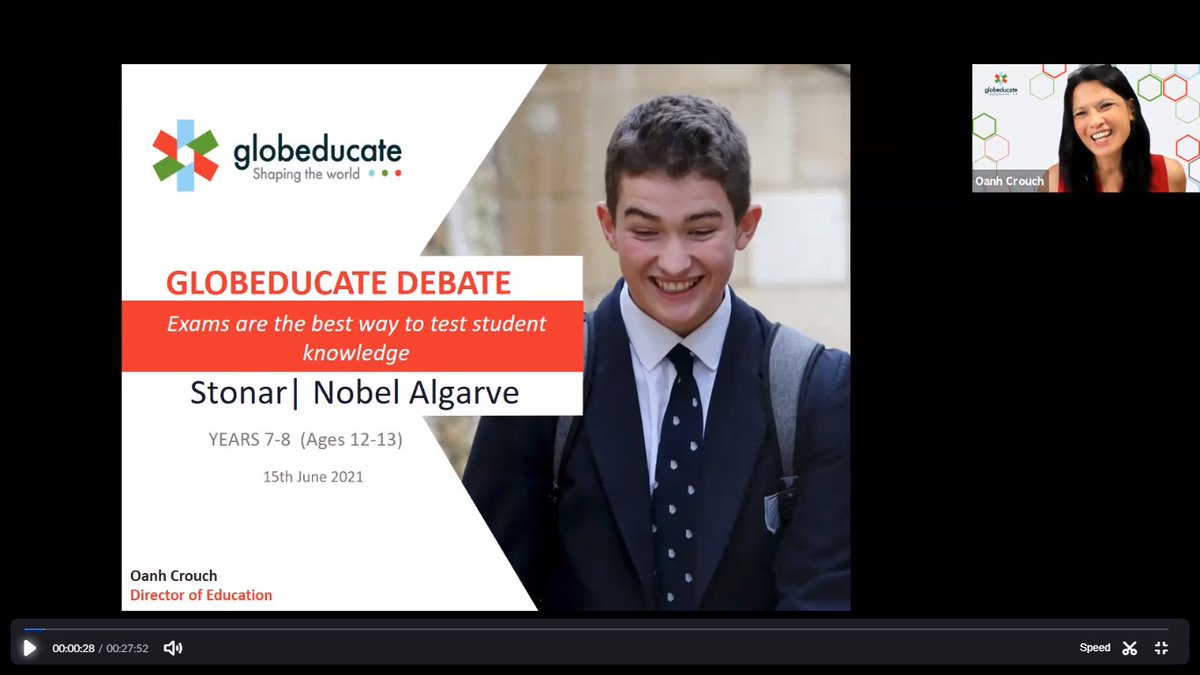 OanhCrouch's tweet photo. @Globeducate Debates taking place all week across 7 countries and 21 schools. Impressive speakers & persuasive arguments from @BlythLO @BlythEducation @agoraportals @StonarSchool @EIBParis #TIPS @AgoraMadrid @NOBEL_ISA #Hattemer #icsparis
@RomeIntSchool #isnice #agorasantcugat https://t.co/RE4WZkCmKj
