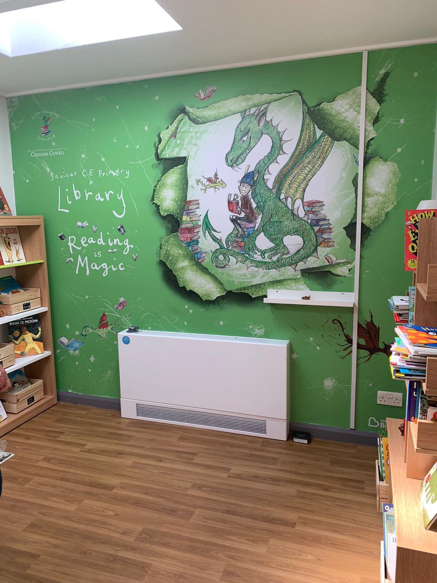 SaviourPrimary's tweet image. Super excited that our fabulous libraries are finished - thank you @Booktrust @CressidaCowell @UKLaureate #lifechanginglibraries #readingismagic