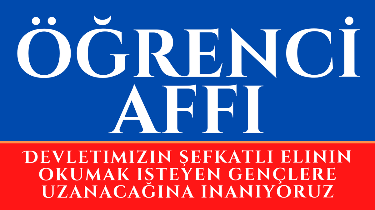 13 Eylülde Üniversitemize dönelim

#öğrenciaffı

<a href="/emrullahisler/">Emrullah İŞLER</a> <a href="/zyildiz_/">Zeynep Yıldız</a> <a href="/ZTaskesenlioglu/">Zehra Taşkesenlioğlu 🇹🇷</a> <a href="/NazimMavis/">Dr. Nazım Maviş</a> <a href="/osman_oren/">Osman Ören</a> <a href="/oerdem42/">Orhan Erdem</a> <a href="/mhpyasarkaradag/">Yaşar Karadağ 🇹🇷🇦🇿</a> <a href="/MucahitArinc/">Ahmet Mücahit Arınç 🇹🇷</a> <a href="/haozdemir/">Prof.Dr. Hacı Ahmet ÖZDEMIR</a> <a href="/makif_yilmaz/">Mehmet Akif YILMAZ</a> <a href="/tasar_cemal/">Cemal Taşar🇹🇷</a> <a href="/CilezHasan/">Hasan ÇİLEZ🇹🇷</a> <a href="/Akparti/">AK Parti</a> <a href="/MHP_Bilgi/">MHP</a> <a href="/seferaycan/">Prof. Dr. Sefer Aycan</a> <a href="/bakisimsekmhp/">Baki Şimşek</a> <a href="/OlcayKilavuz/">Olcay Kılavuz 🇹🇷</a>