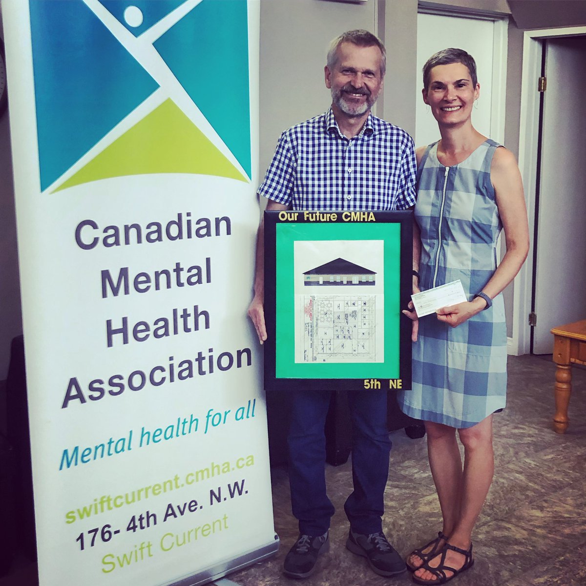 SC_CMHA's tweet photo. A giant thank you for some incredible generosity! Dr. Craig Menzies and Teresa Menzies donated $10,000 toward our Cash For Construction campaign, for the new CMHA building! We are blown away by this gift! #nonprofit #community #mentalhealth https://t.co/9Z7yRqFAjh