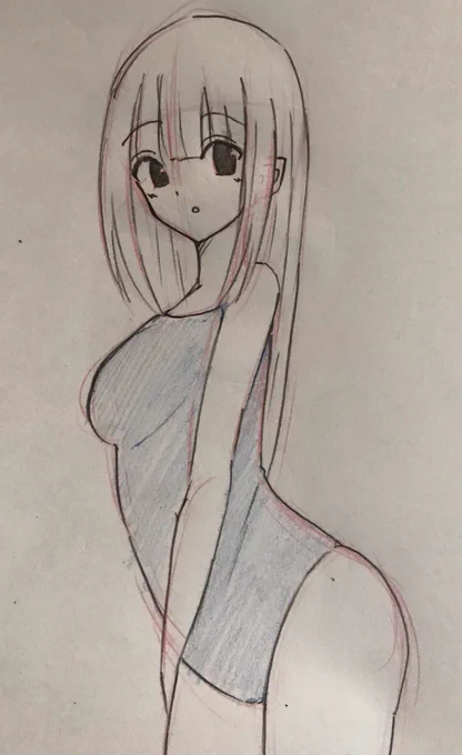 スク水の子#絵描きさんと繋がりたい 