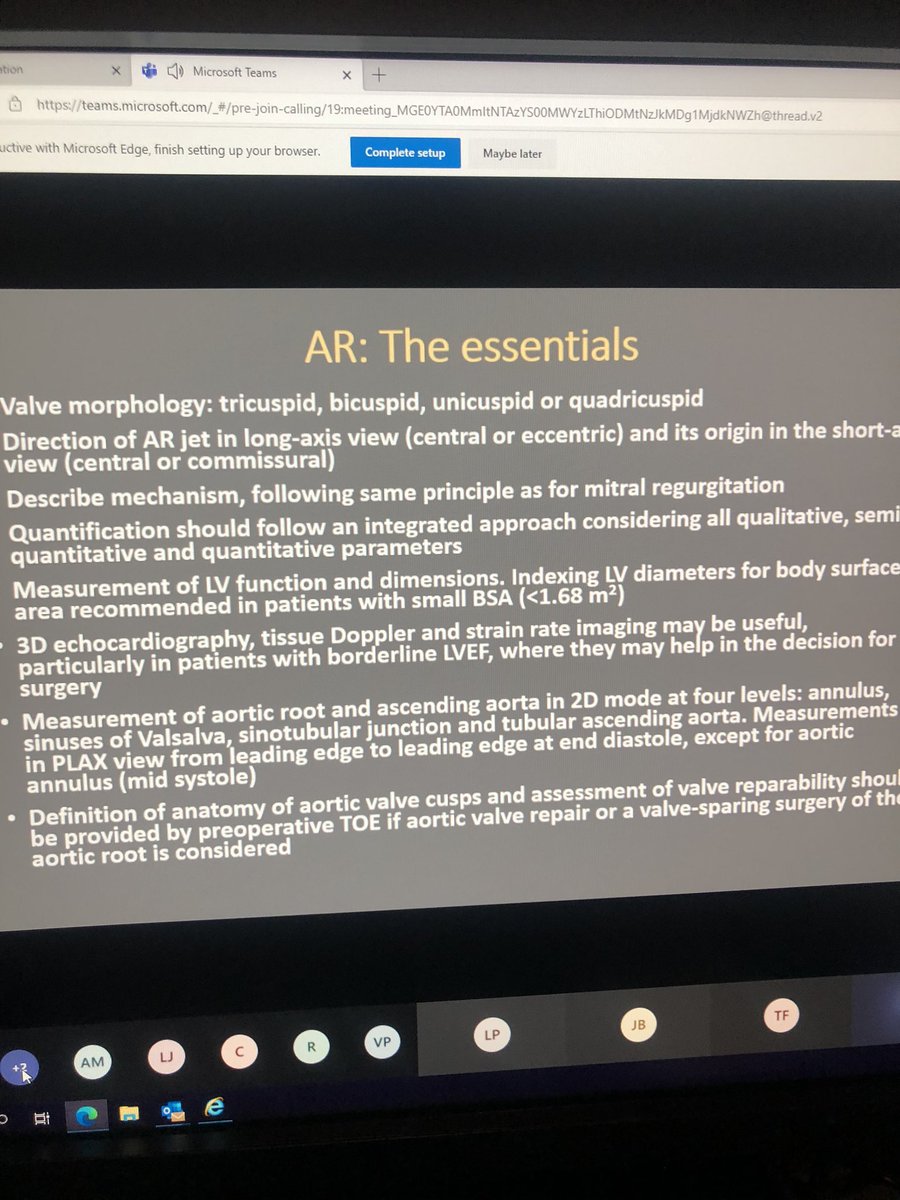 Excellent  presentation by our consultant <a href="/samsrivastava77/">Sam Srivastava</a> <a href="/LHCHFT/">LHCH</a> today at our weekly teaching session. Aortic Regurgitation- mechanisms, indications for intervention, the essentials.....