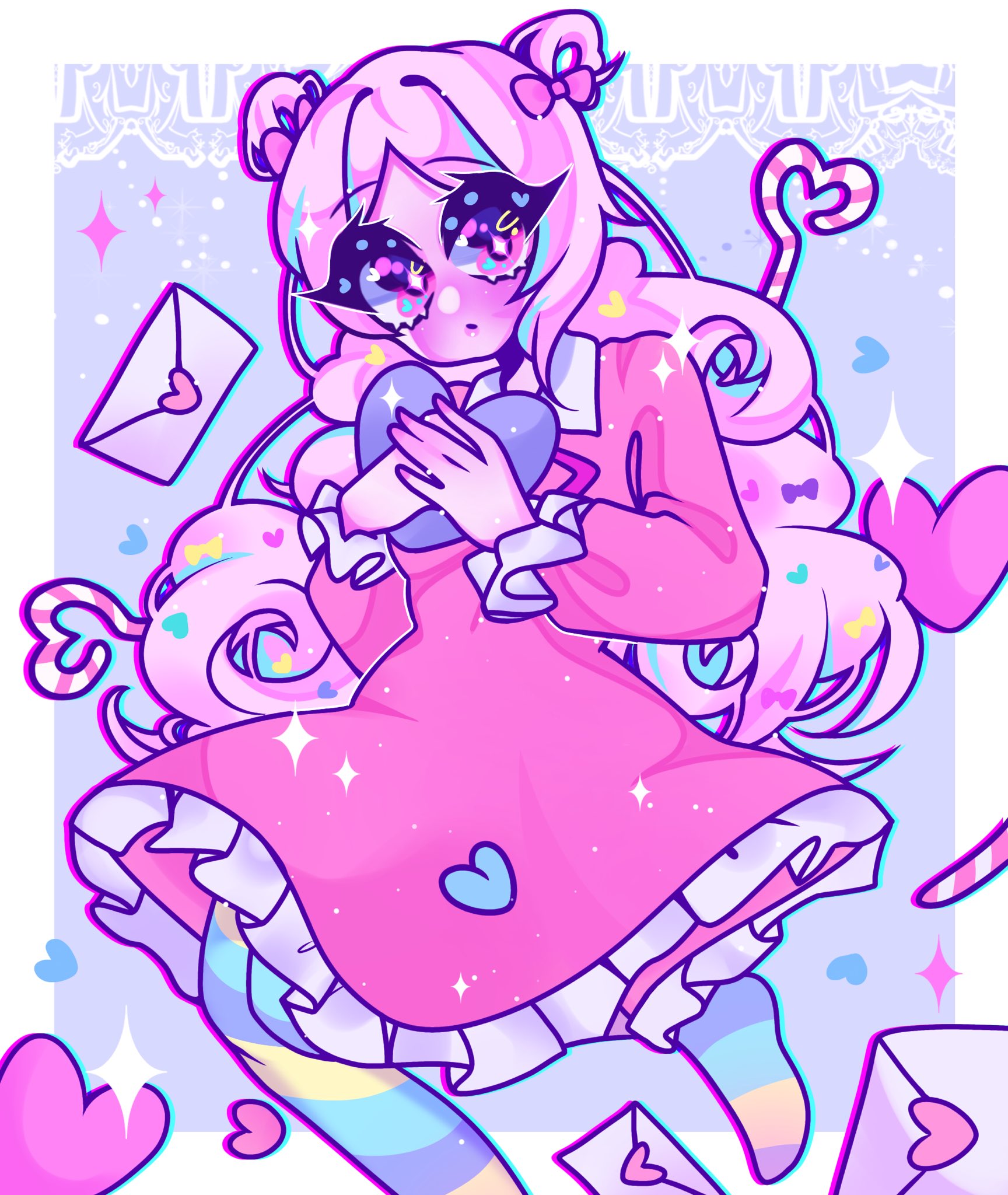 Pixilart - Cotton Candy Anime Girl by OMGArtisticGirl