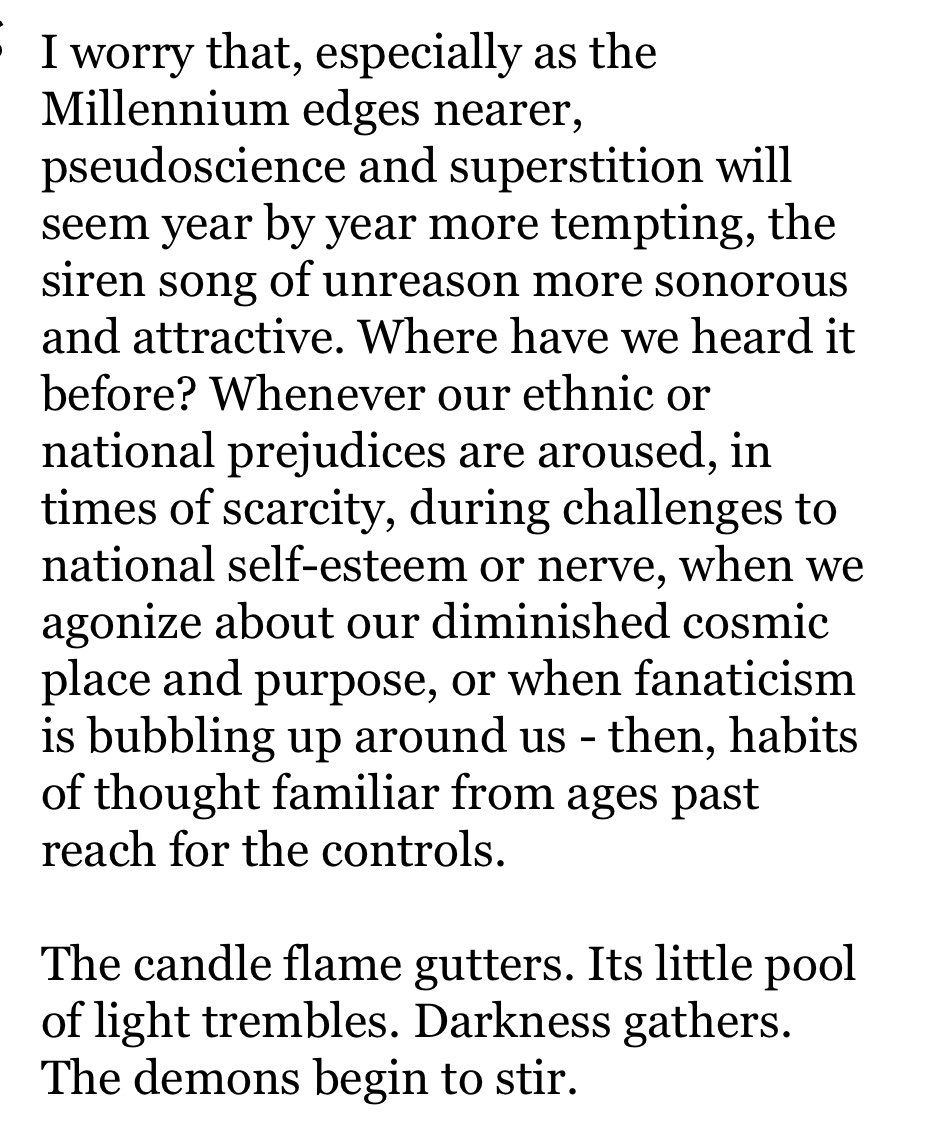 DrJenGunter's tweet image. Cannot stop thinking about this quote from Carl Sagan, @jonathanstea posted part of it the other day and so I looked up the rest and wow.