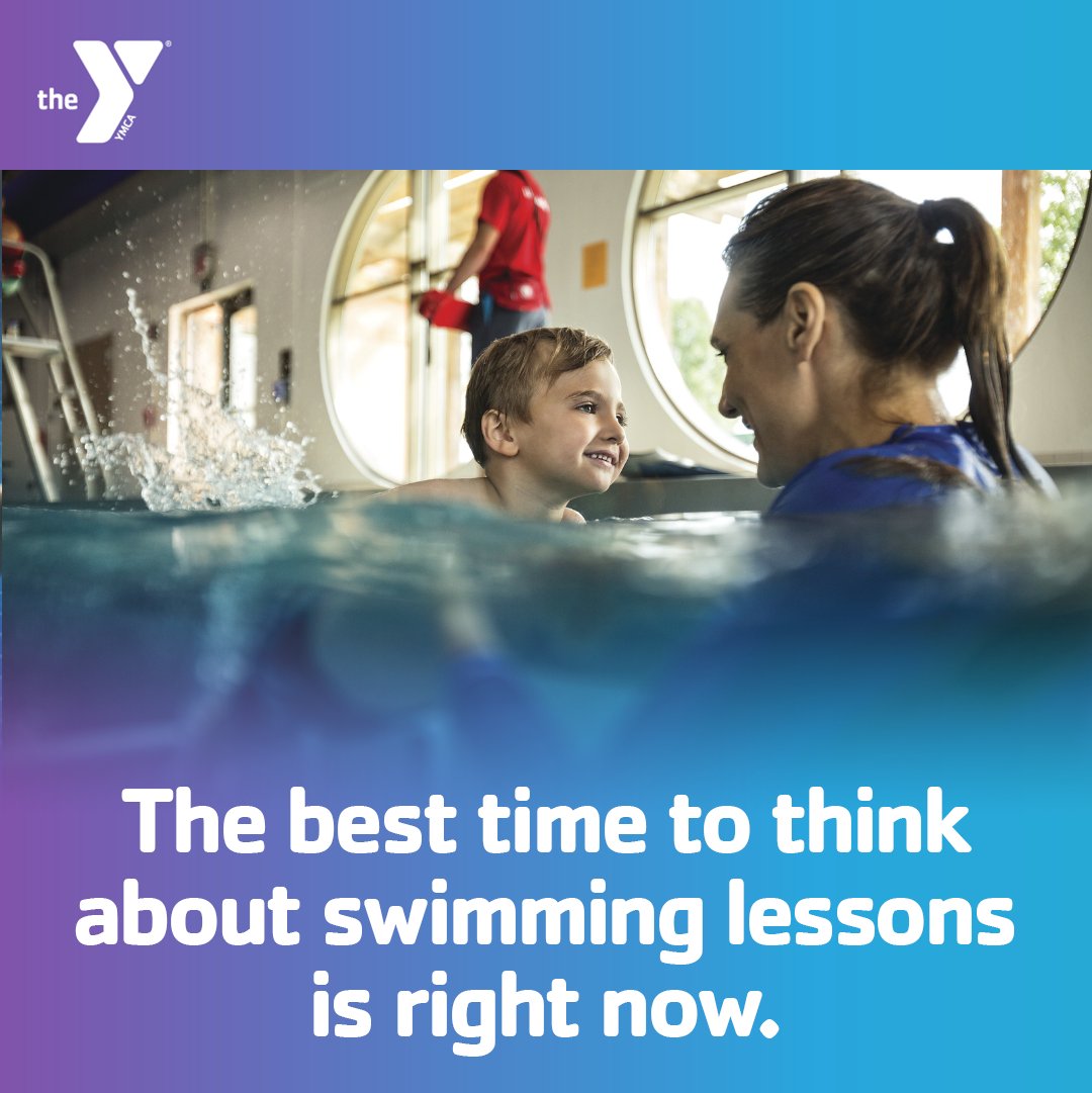 ymca's tweet photo. Though every child is different, the American Academy of Pediatrics (AAP) suggests that children as young as one year old can benefit from swimming lessons. 🌊 

#SafetyAroundWater
#swimminglessons https://t.co/mAfgPjT5lG
