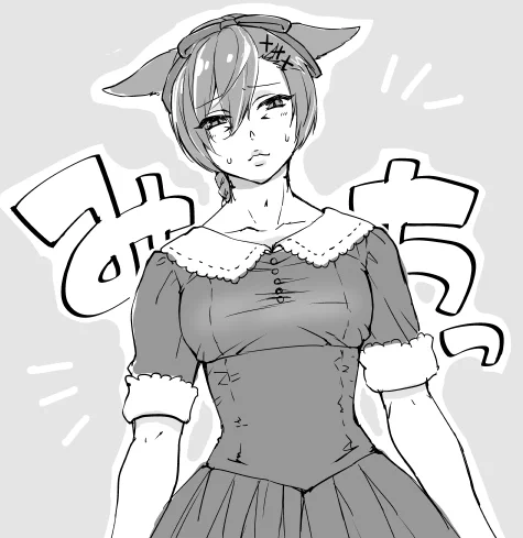 これはフロンティアドレスを着たらあまりにもパツパツだったけど俺が作った服だから気を使って言い出せないラハ 