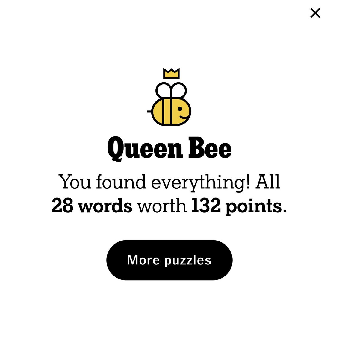 Wonderful day: not only did I get awesome feedback on the new book I’m writing on heart &amp; brain health from my editor, but I also made Queen Bee in #nytsb! Tips from @kevinedavis helped! #hivemind