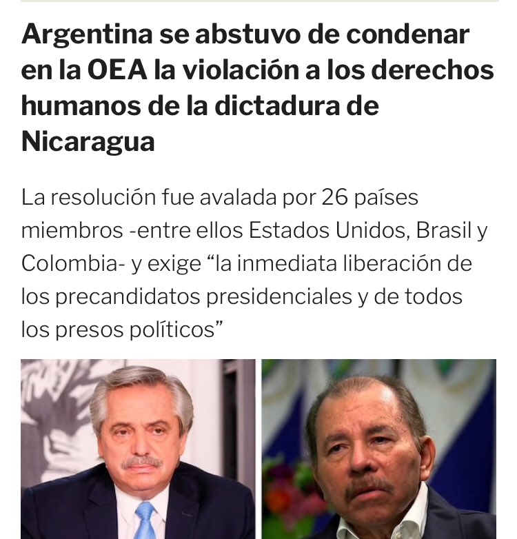 cristianritondo's tweet photo. Una vez más el Gobierno Nacional calla ante una flagrante violación a los derechos humanos. Antes fue Venezuela, ahora es Nicaragua. Esta es la política internacional que nos condena a estar aislados del mundo. https://t.co/AH2zh9ZXY0