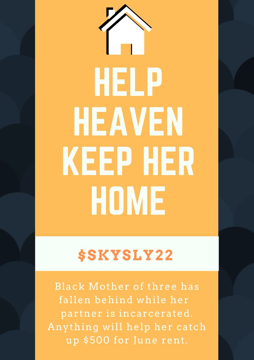 workersrenters's tweet image. #mutualaid request from College Hill. Heaven's partner was picked up on a warrant, while community is working to get him free, she has fallen behind on rent. Can you  help with a small bit towards making June safe for her family? $skysly22