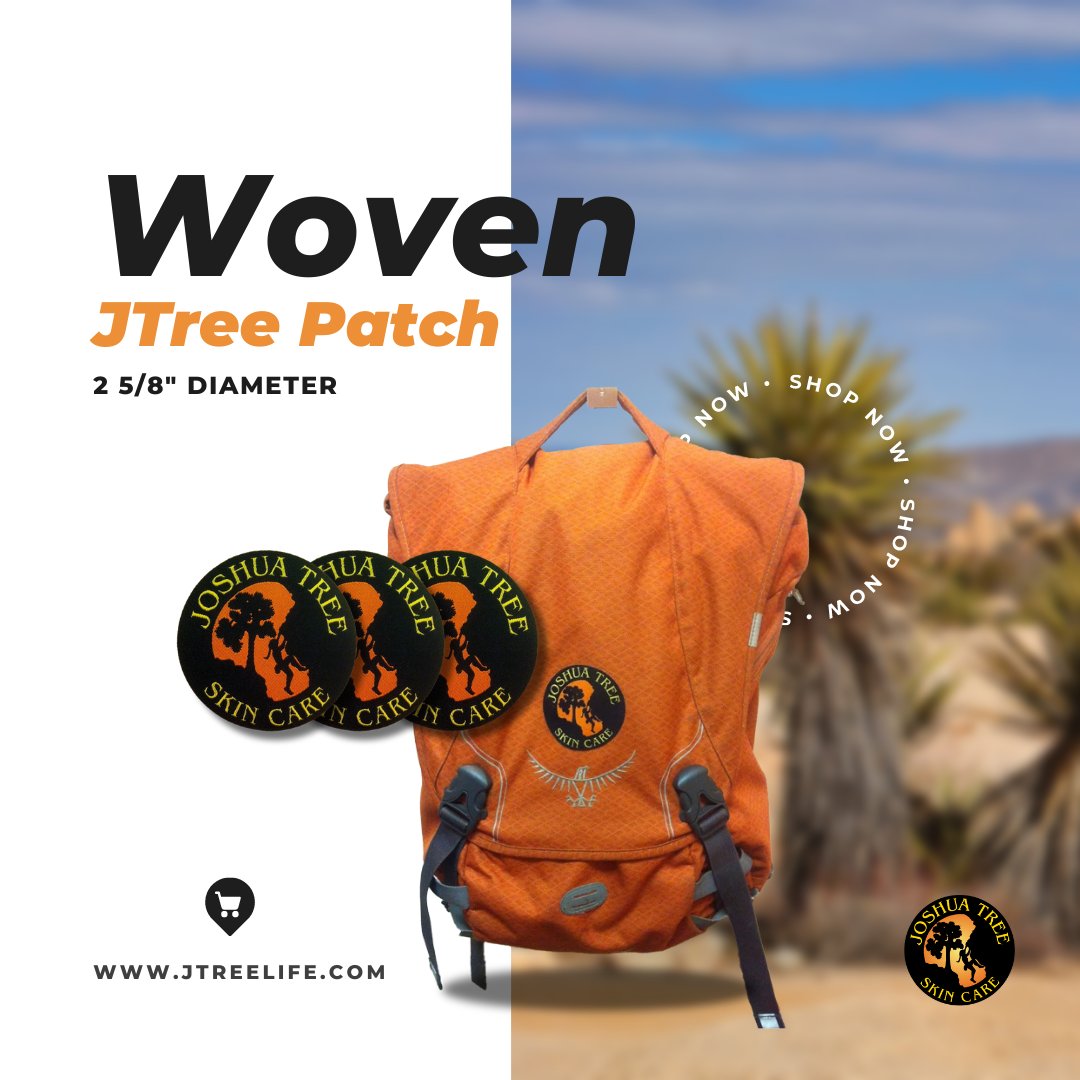 Did you know that you can decorate or brand your workout kit Joshua Tree? Our Woven JTree Patch is 2 5/8" in diameter and has high resolution woven graphic. Visit bit.ly/3p9bUZC and get yours now!