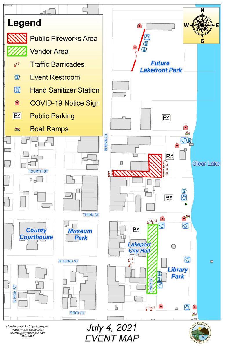 CityofLakeport's tweet image. Fireworks Display Returns to Library Park @LibraryParkLP on July 4th! 
Fireworks will thunder and boom over Library Park this Fourth of July! The annual display returns in 2021 with a bang!! 🎆🎇💥 Text FIREWORKS to 888777 for event updates and alerts! #LakeportCA