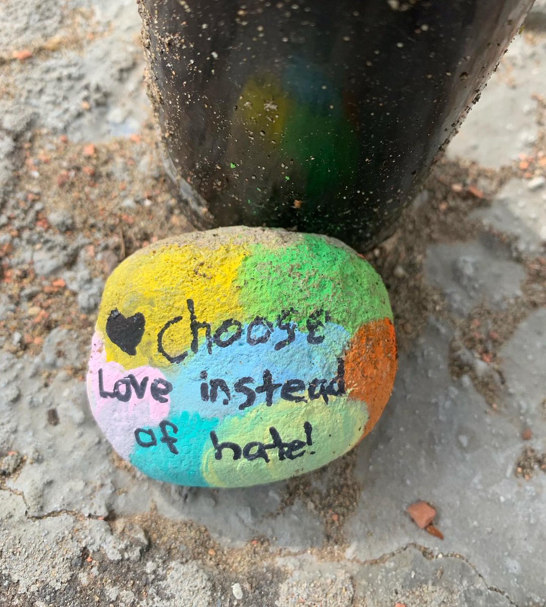 These beautiful rocks have magically appeared in the Hospice Memorial Garden and they are just the sweetest ☀️ 🏡❤️ #reddeer #reddeeralberta