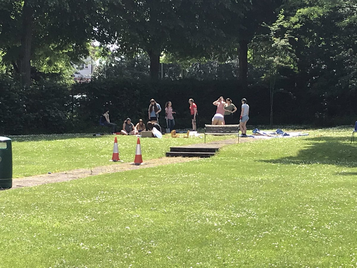 fopdoddle's tweet photo. First archaeology dig in @StFrancisHerts school since 2019. Great to share my old career with some students new to excavating. Thanks to @CarenzaLewis for starting me off with test pitting some years ago with HEFA. https://t.co/OBZwxrqOvL