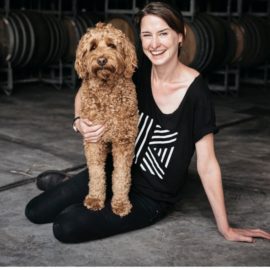 Meet the cutest winery assistant ever; Dylan. Our winemaker Anna's right hand man, helping to bring you Kono Wines.