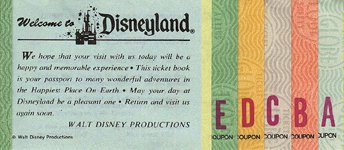 From it's opening day until the late 70's, #Disneyland used tickets sold in ticket books for ride attractions. In 1981, #Disney guests could skip the ticket book and instead pay $10.25 for unlimited rides, with an after 7PM option of only $8 in the summer
#DisneyHistory https://t.co/SZuKpe4rH5