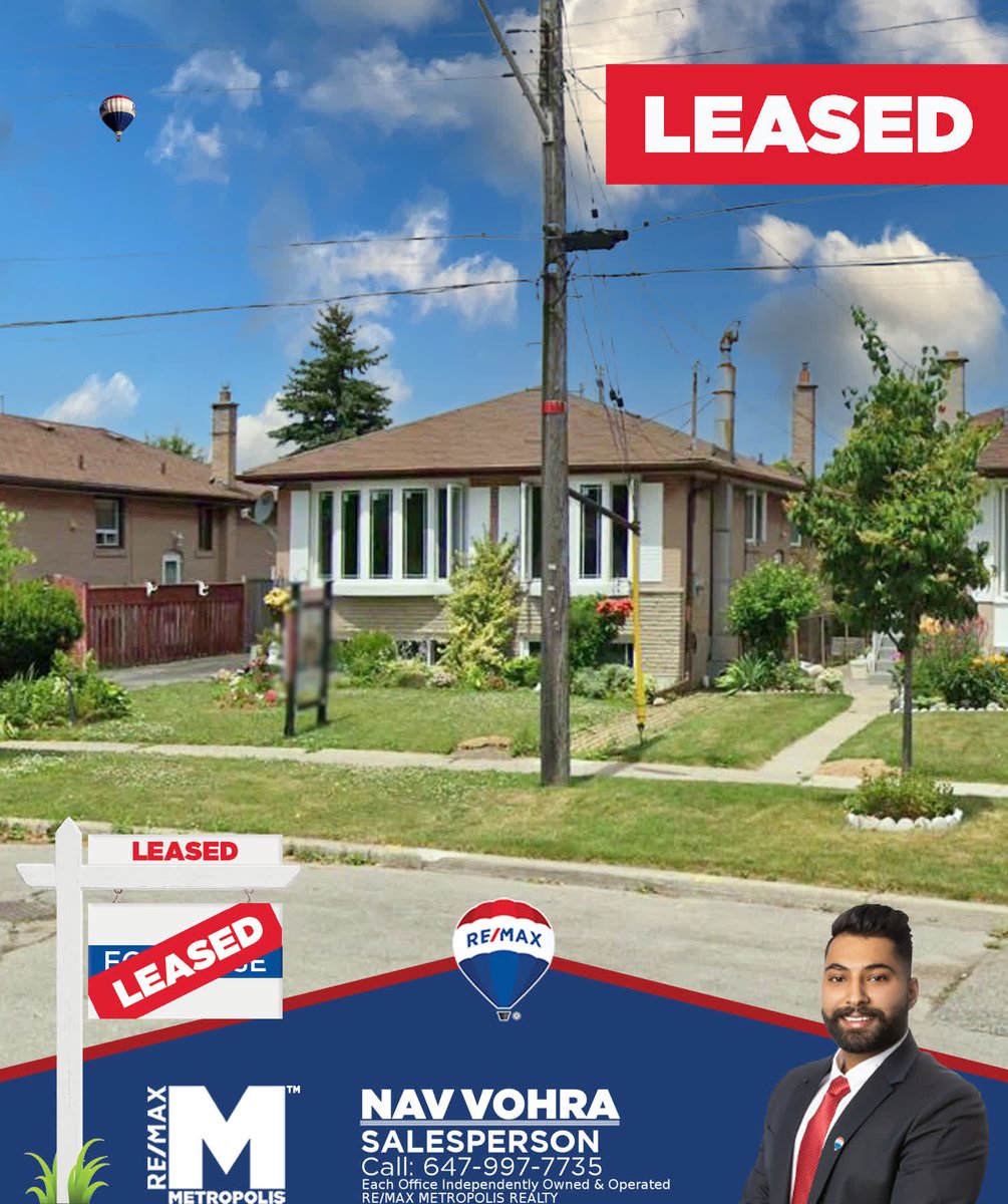 NavVohraRealty's tweet photo. Every Transaction in real Estate is Different, Some are Really Easy and Some are pretty Complicated. But That's what makes it so interesting. Helped My clients find best property for them ! For Similar Results Contact Now! 6479977735 https://t.co/kdx0pmaE30