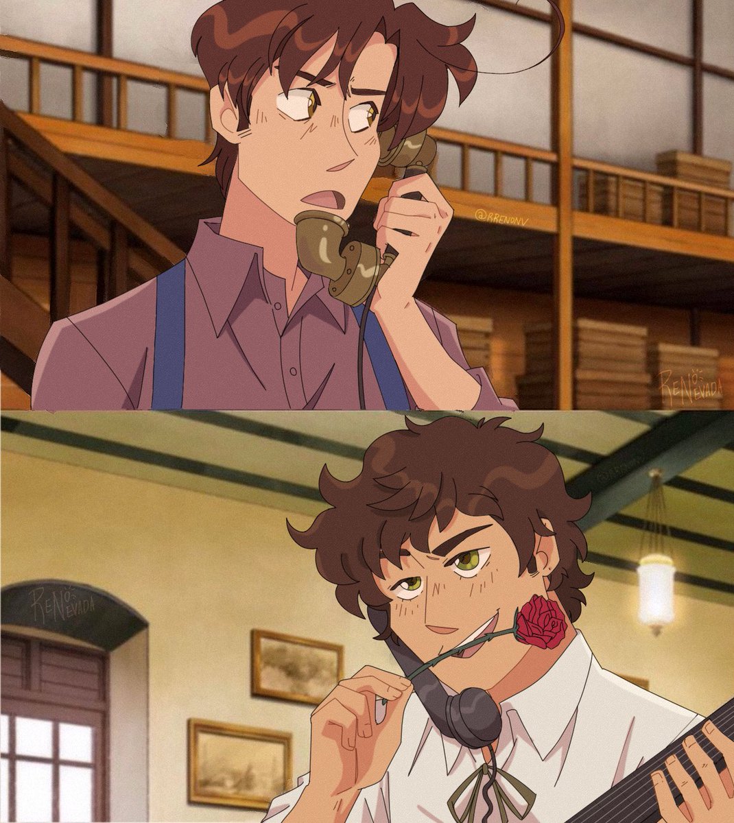 YodelBoogie's tweet photo. Felt confident this time around about my art, so I did a screenshot redraw of the boys 🥺 #hetalia #spamano https://t.co/Ot47lkO7a7