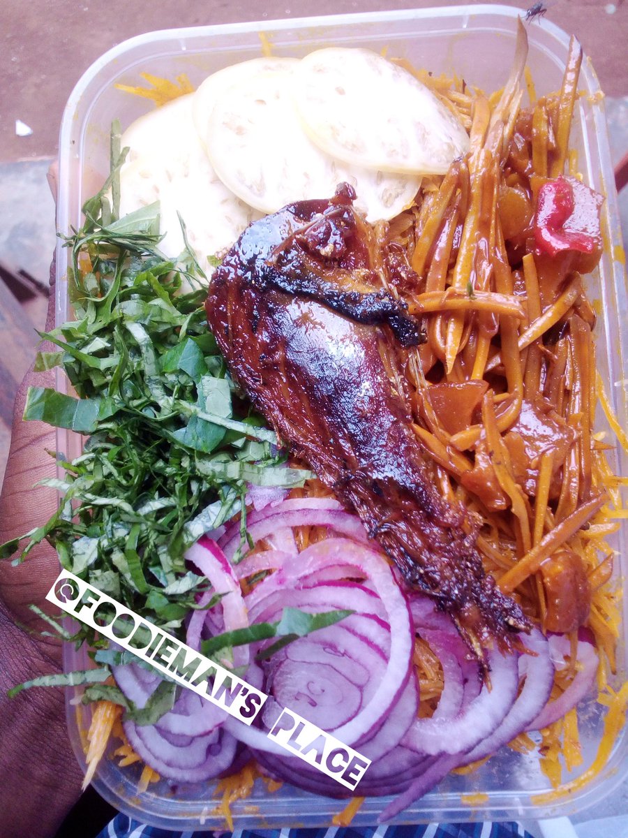FoodieMansPlace's tweet photo. The Abacha and the review! https://t.co/8kjFksWYIT